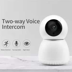 Smart Home Security Mini Camera Wireless HD PTZ WiFi with Dual Lights Two-Way Intercom for Indoor Use Network Alarm - Image 4