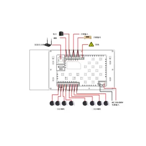 7 Inch Android 11 2 Zones 8speaker Outputs Amplificador TUYA Zigbee Gateway Smart Control Panel Wall Amplifier - Image 2