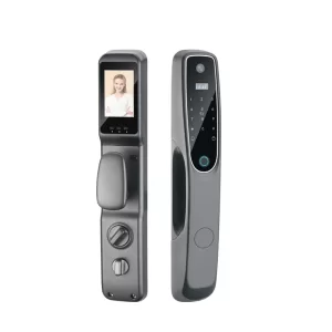 K02-Fully Automatic Tuya WiFi APP Remote Unlocking, Anti-prying Alarm, Biometric Fingerprint, Password Card, Smart Lock - Image 1