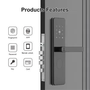 X04-Smart Door Lock WiFi 2025 - Tuya App Remote Access, Fingerprint Recognition, Auto-Lock, for Home Security - Image 3