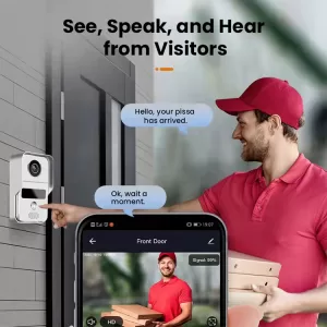 HD 2MP Tuya Smart APP Control IP Video Door Bell WiFi Video Intercoms - Image 4
