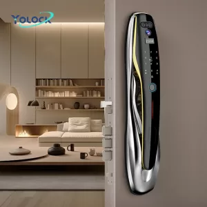 P1-Full Automatic Tuya WiFi App Smart Lock With Face Recognition Fingerprint Digital Home Lock - Image 1