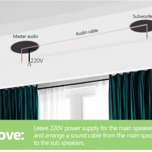 High Quality Wireless Ceiling Master Speaker Slave BLE Wireless Speaker Work with Background Music Amplifier Mounted on Ceiling - Image 3