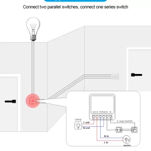WiFi+BLE mini N&L 1/2/3/4 Gang switch - Image 2