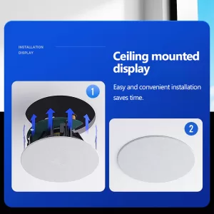 High Quality Wireless Ceiling Master Speaker Slave BLE Wireless Speaker Work with Background Music Amplifier Mounted on Ceiling - Image 1